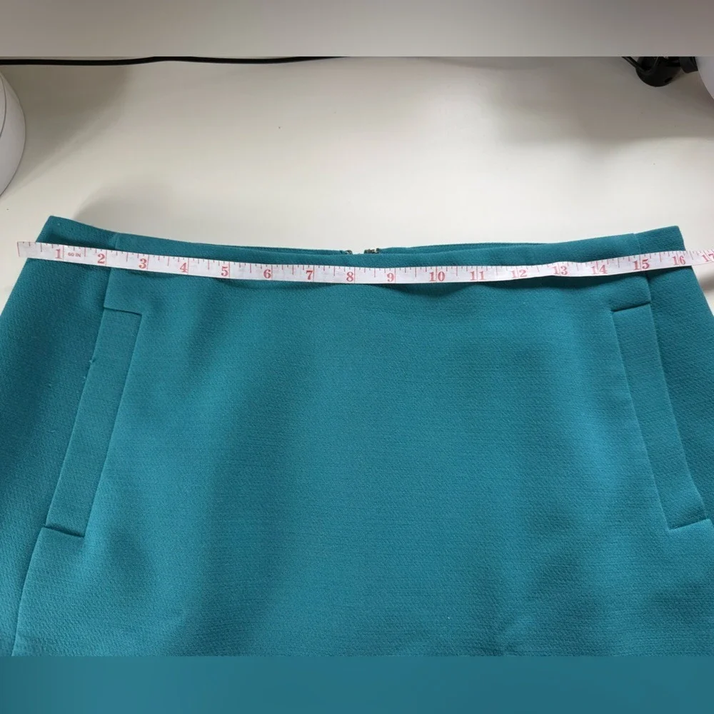 Banana Republic‎ Teal Blue A-Line Skirt Women Size 10 Knee Length Tailored Work
